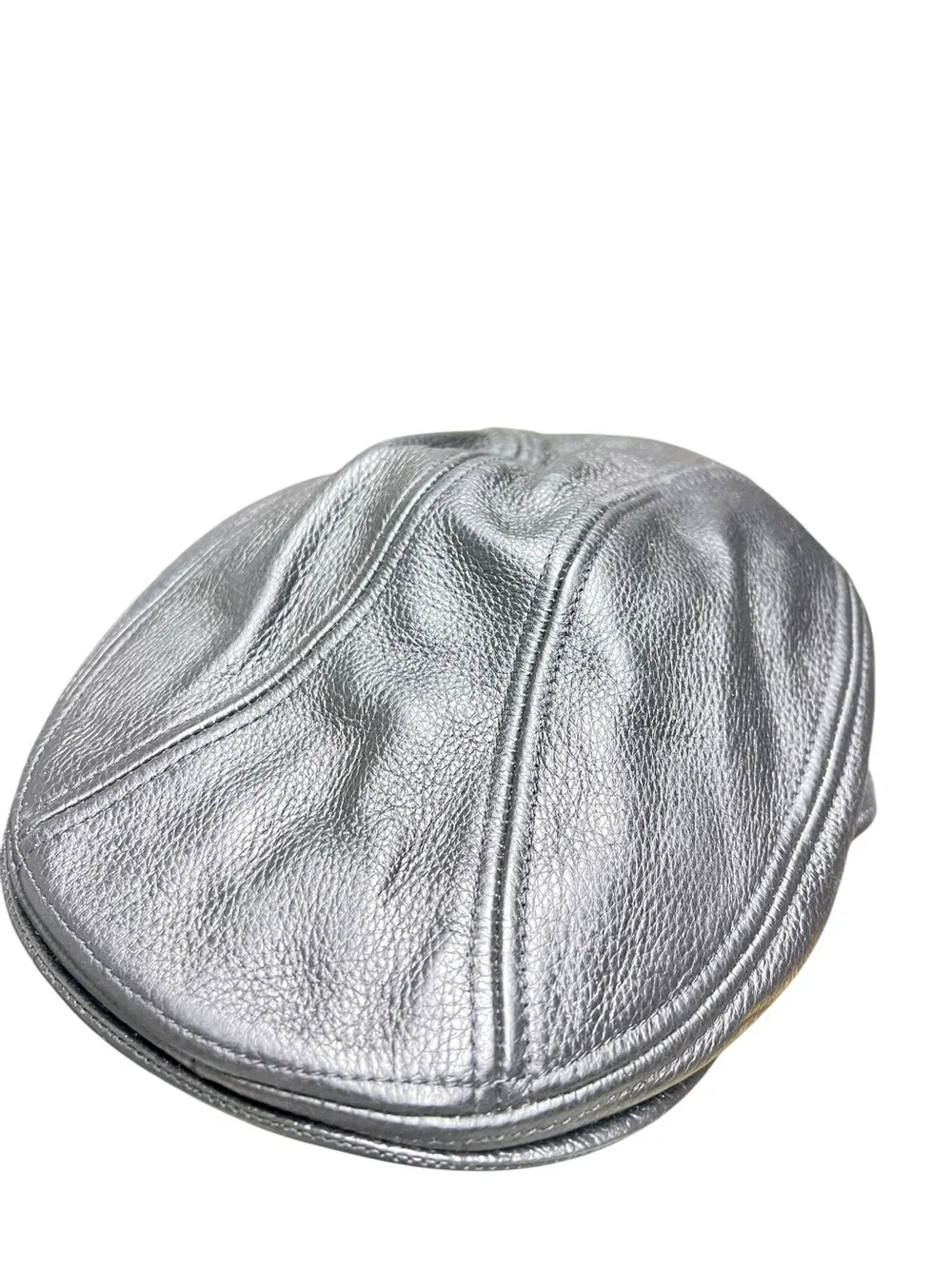 New York Hat Co Leather Newsboy Lambskin Ivy Cap